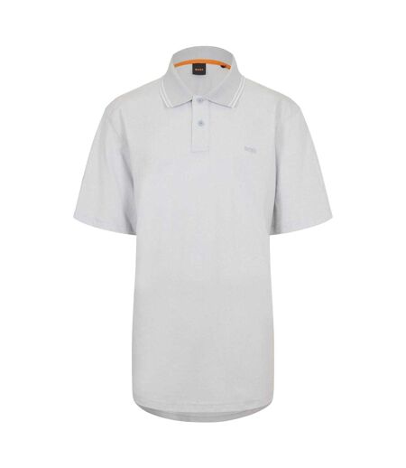 Polo Manches Courtes Peoxfordnew Homme Gris Pastel Boss
