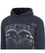 Mens Graphic Print Cotton Hoodie Acid Black Firetrap-3