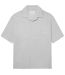 Mens Crinkled Relaxed Fit Holiday Shirt Light Grey Albam-2