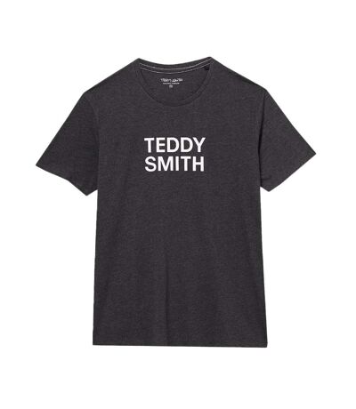 T-shirt Gris Anthracite Homme Teddy Smith Basic Mc - L