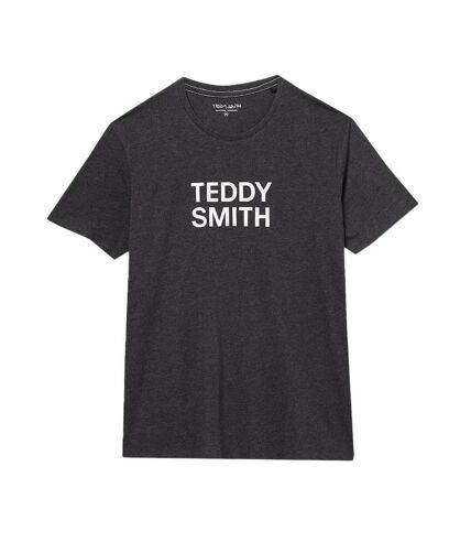 T-shirt Gris Anthracite Homme Teddy Smith Basic Mc - L