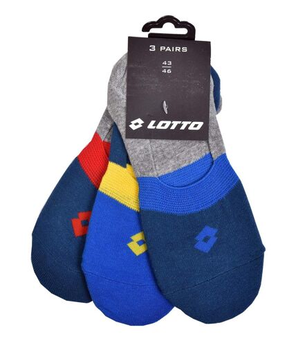 Chaussettes homme LOTTO Socquettes Tiges courtes Pack de 6 Paires Footies LOTTO Multicolore