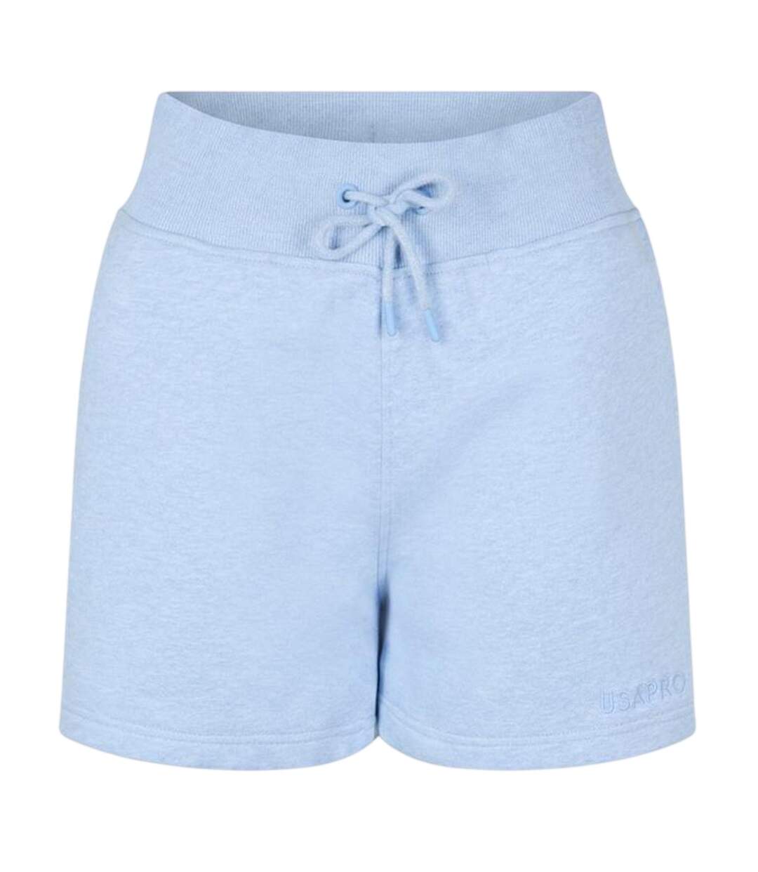 Womens/ladies Fleece Regular Shorts Blue Marl USA Pro-2