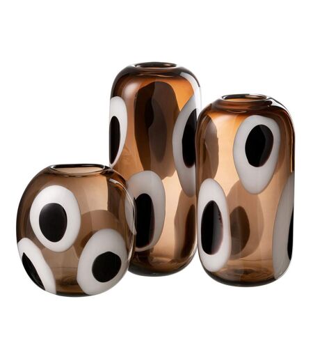 Vase Design en Verre Izzy 37cm Marron