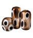 Vase Design en Verre Izzy 37cm Marron-2