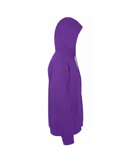SOLS Snake Unisex Hooded Sweatshirt / Hoodie (Dark Purple) - UTPC382