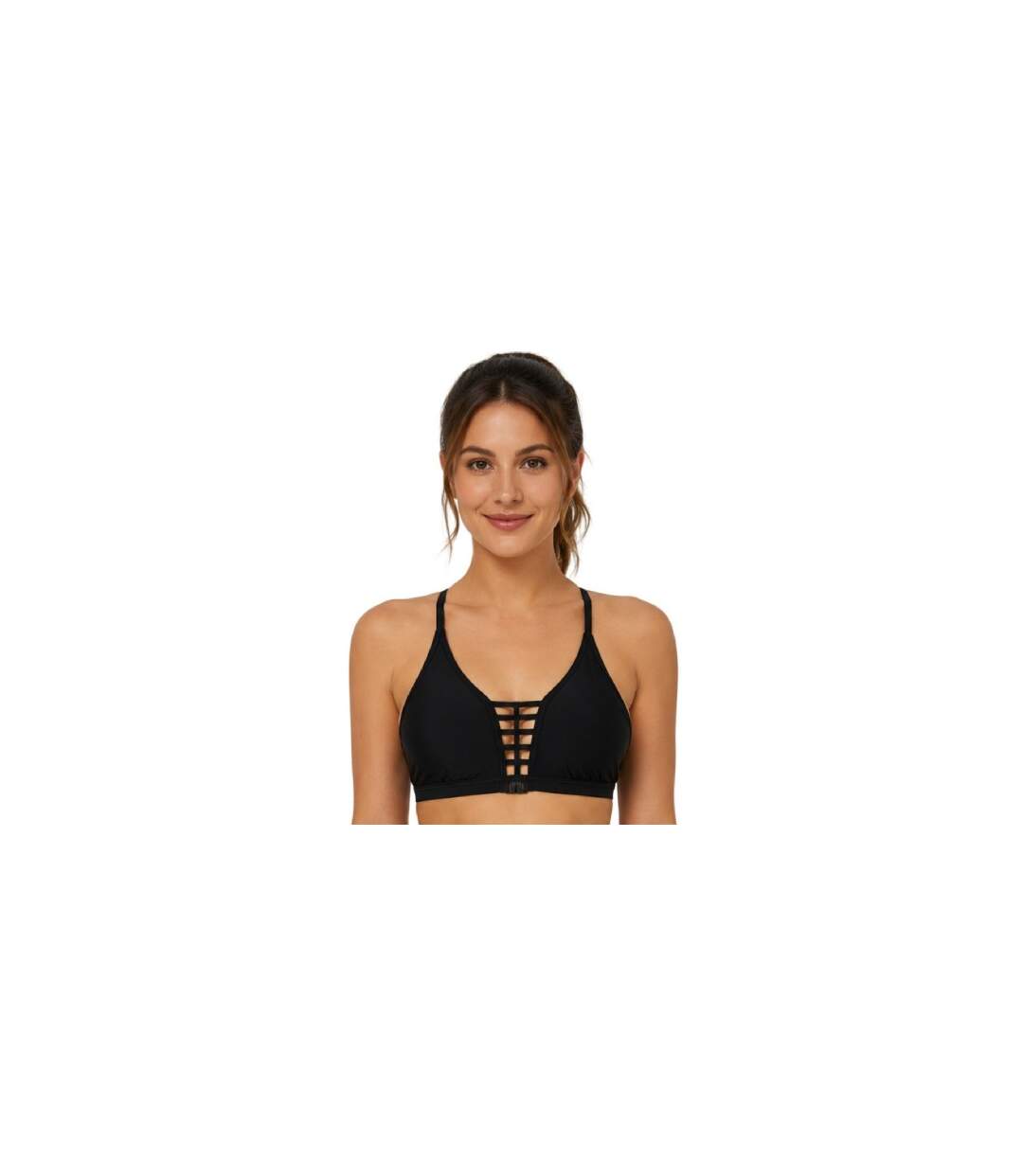 Haut Court Motif/style Échelle Femme Noir Zoggs-1