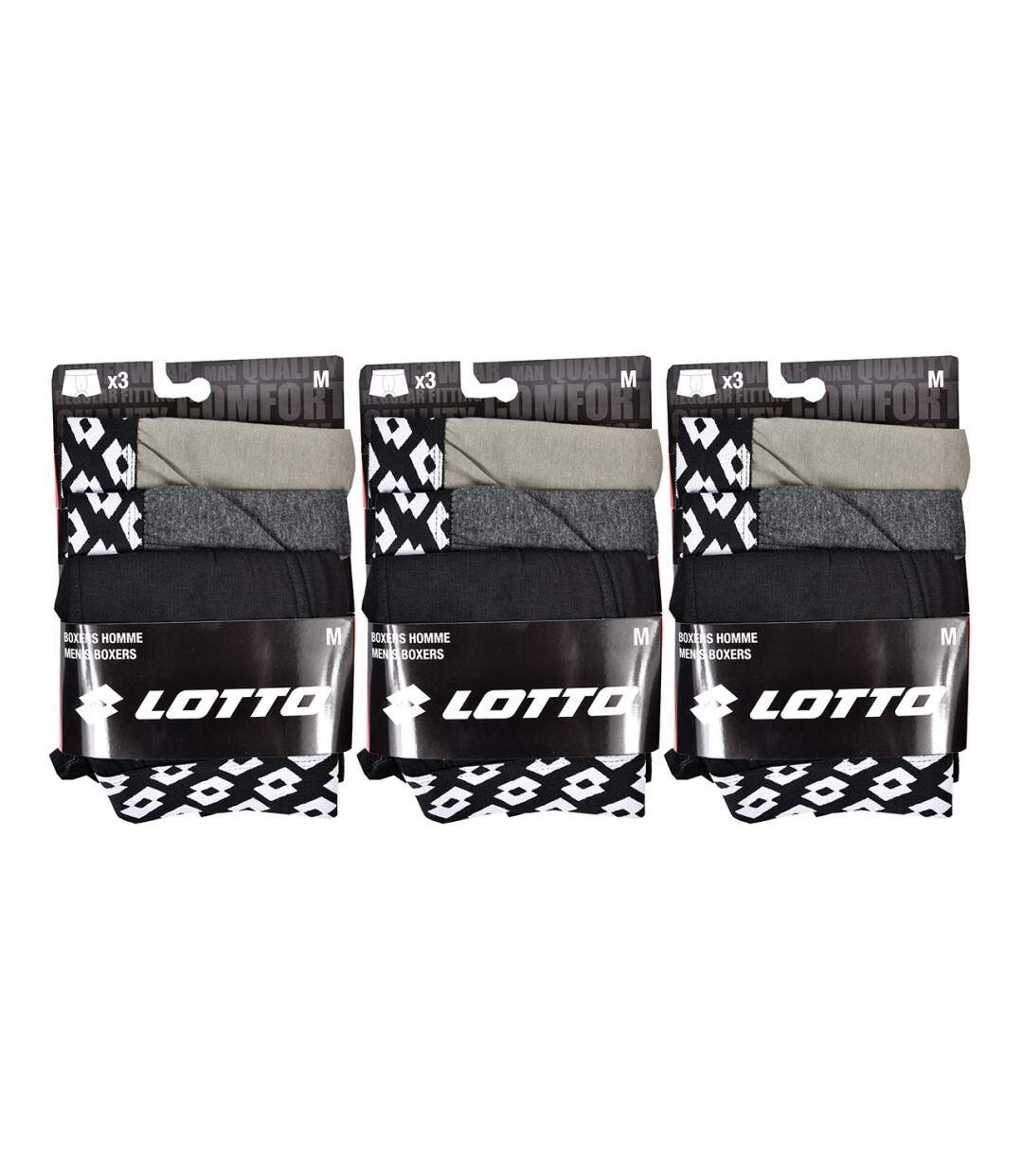 Boxer homme LOTTO - Pack de 9-3