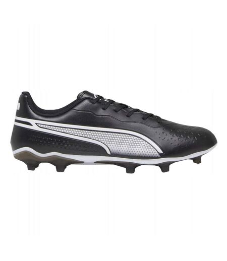 Chaussures De Foot Pour Terrain Ferme Match Style Lit Double Homme Noir Blanc Puma
