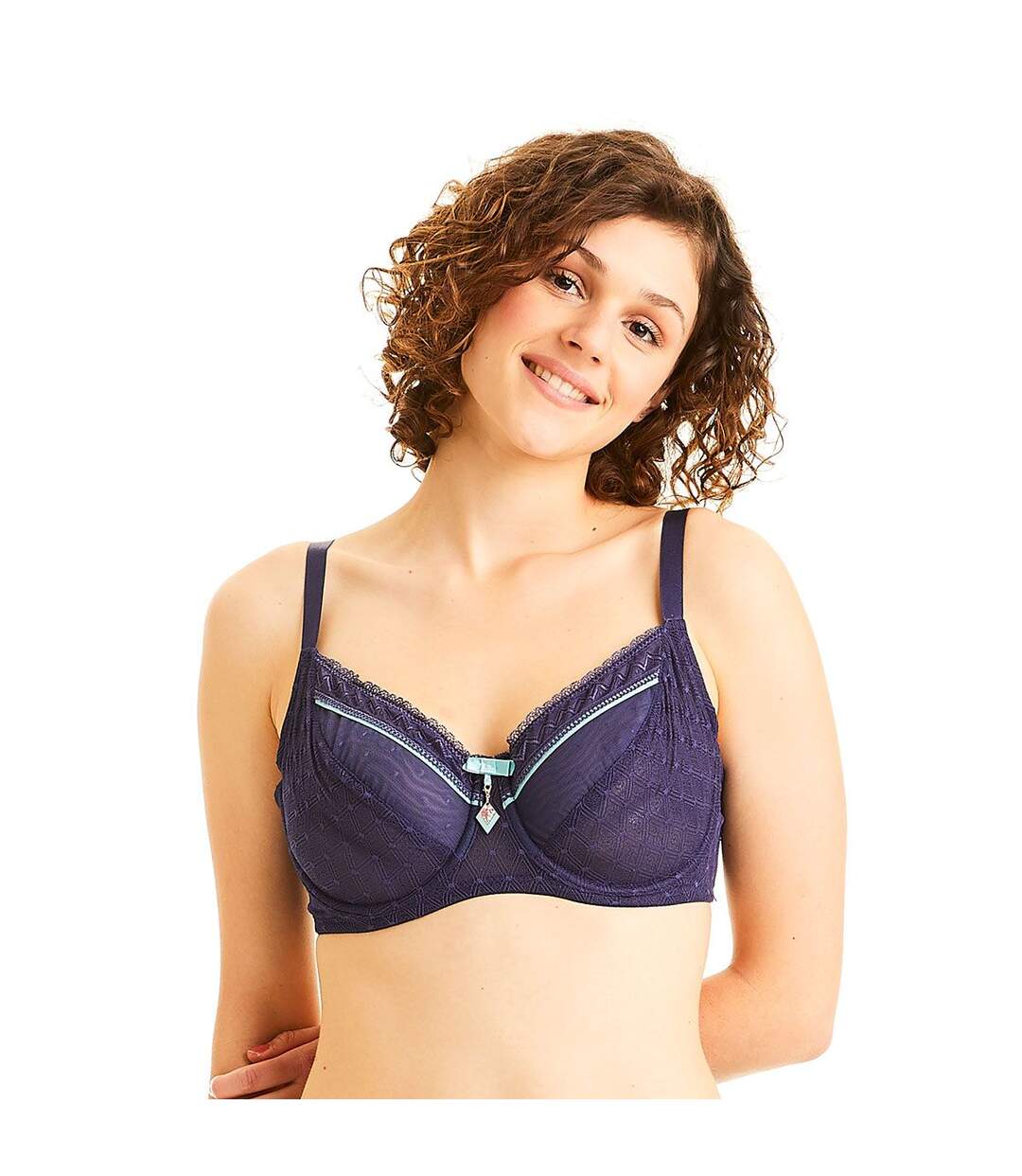 Soutien-gorge grand maintien marine Reveil