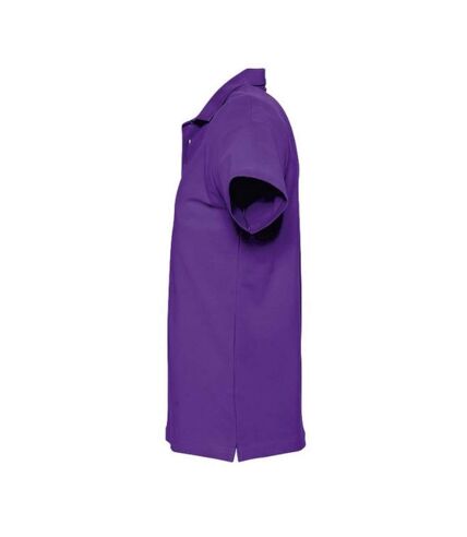 SOLS Mens Spring II Short Sleeve Heavyweight Polo Shirt (Dark Purple) - UTPC320