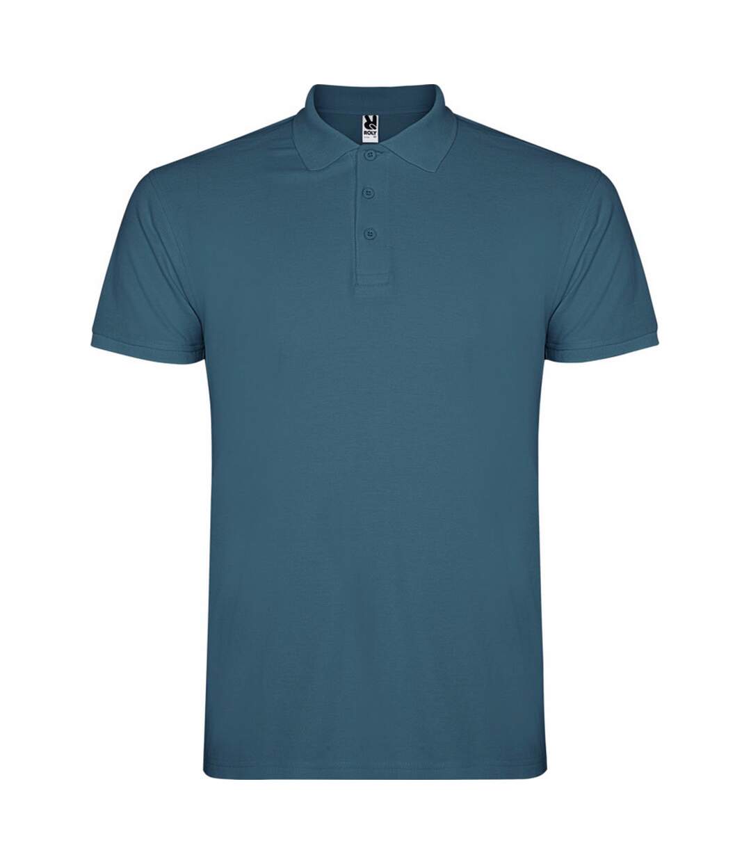 Polo star homme bleu gris Roly-1