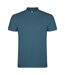 Polo star homme bleu gris Roly