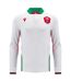 Haut De Rugby Manches Longues Motif/style Welsh Rugby Union 24/25 Homme Blanc Vert Macron-1
