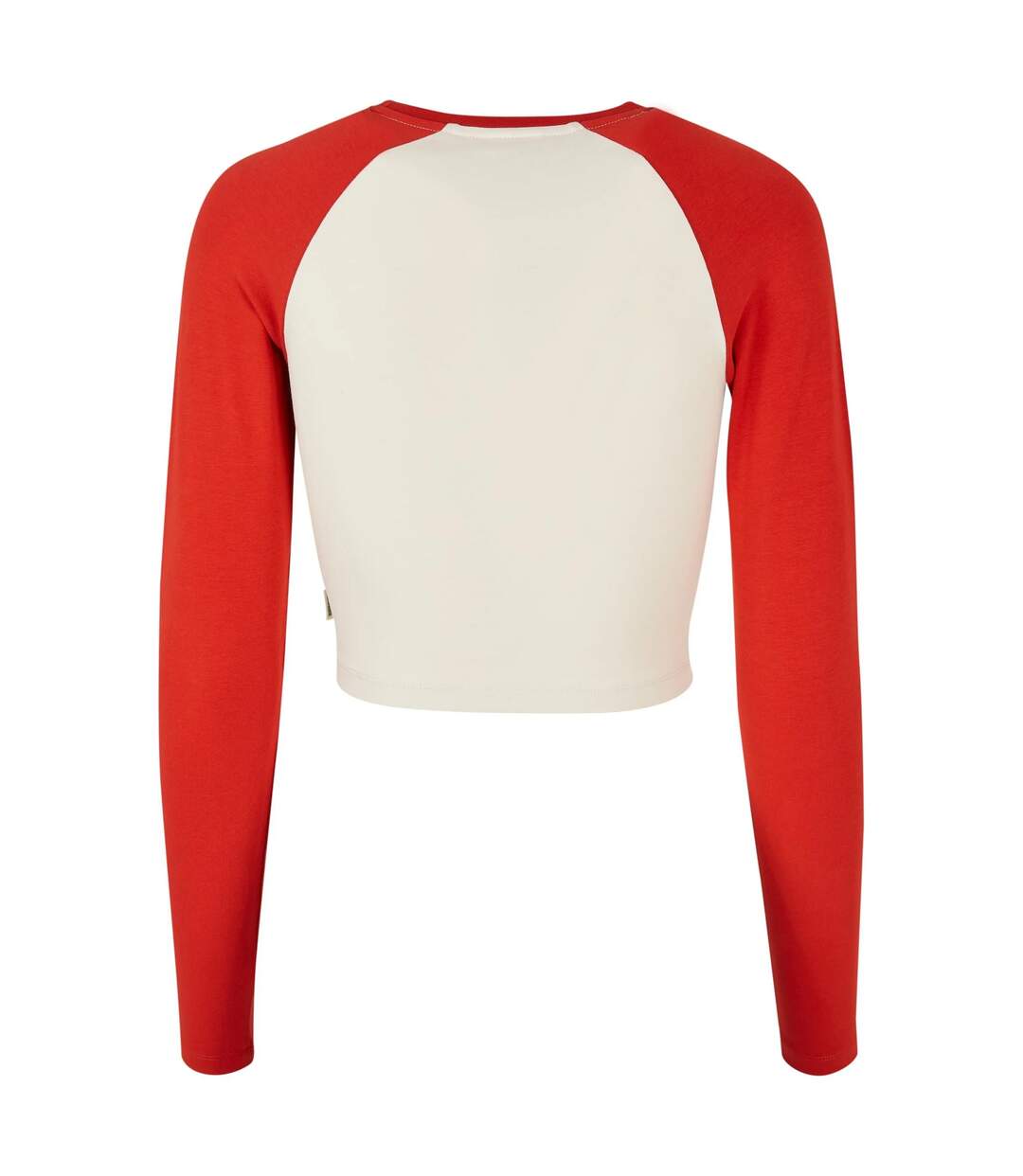 T-shirt Court Manches Longues Motif/style Rétro Femme Sable Blanc Rouge Urban Classics-2