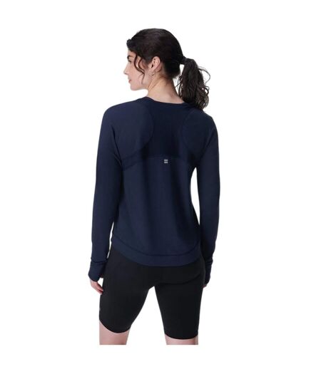 Haut Manches Longues Breathe Easy Femme Bleu Marine Foncé Sweaty Betty
