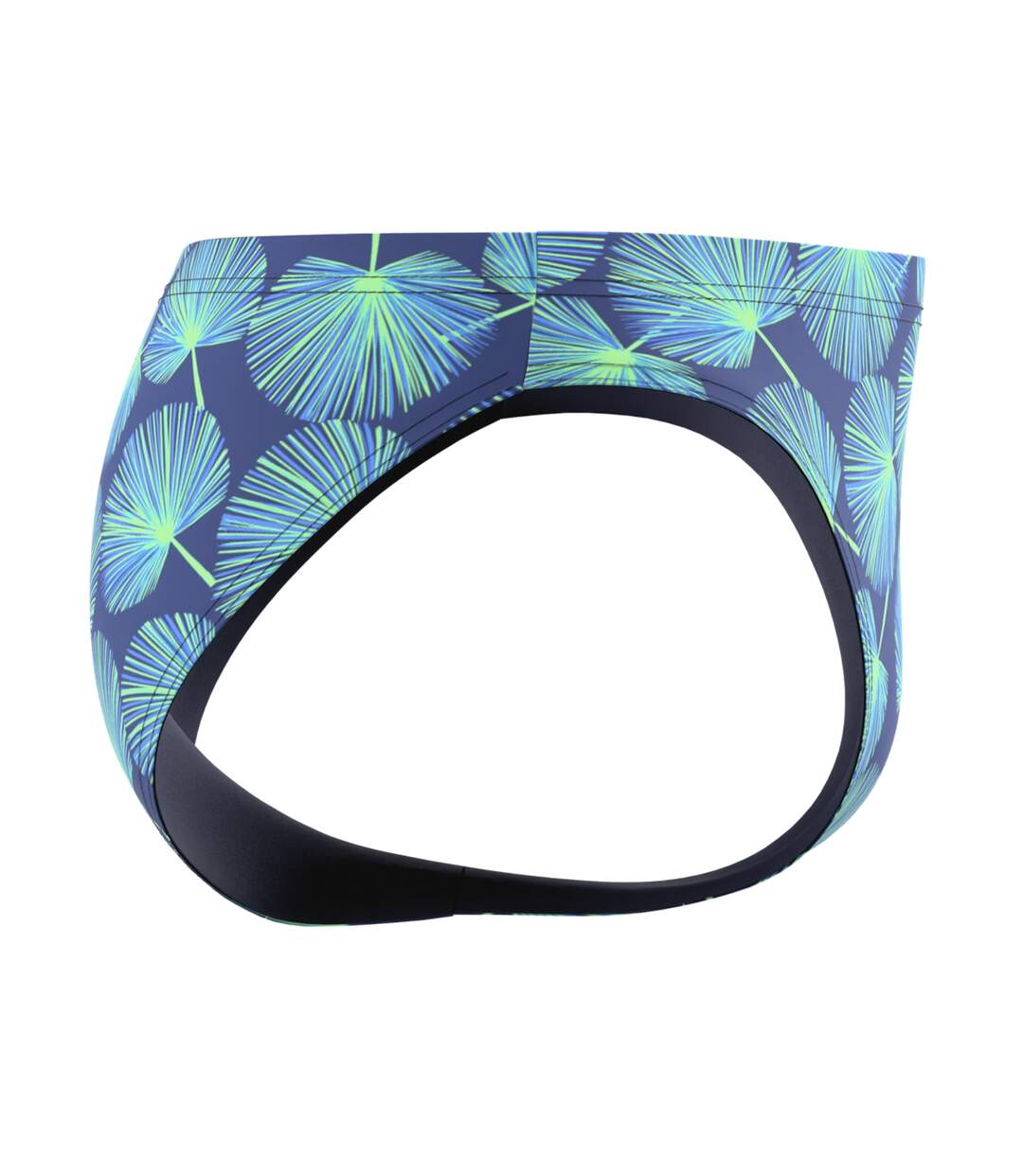 Mens Beachstar Palm Leaf All-over Print Swim Briefs Blue Green Speedo-3