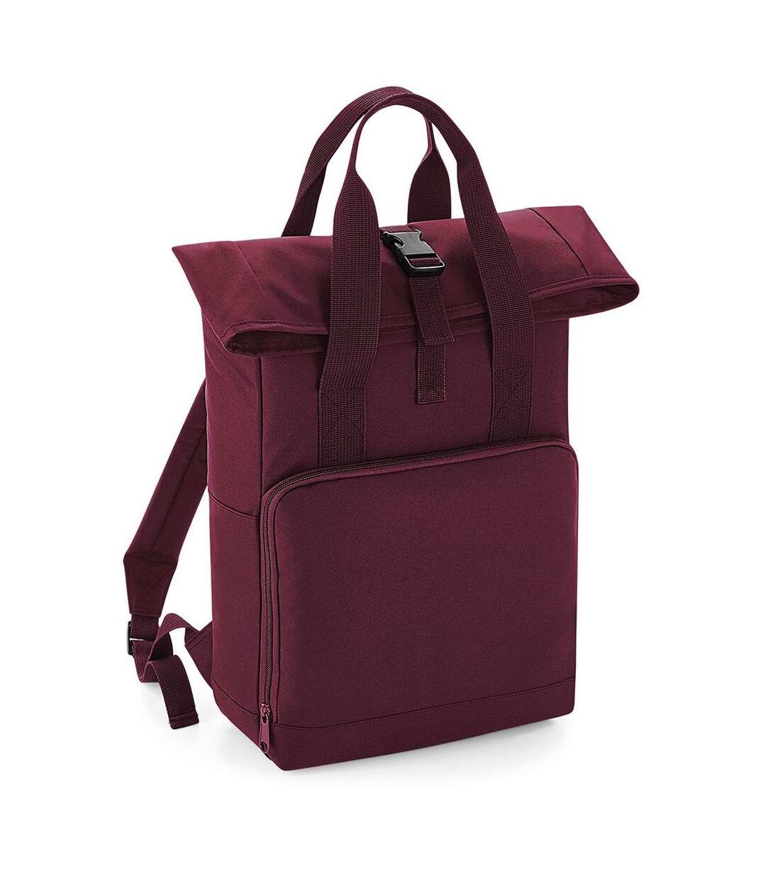 Sac à dos urbain rolltop et poignées - 14 litres - BG118 - rouge bordeau