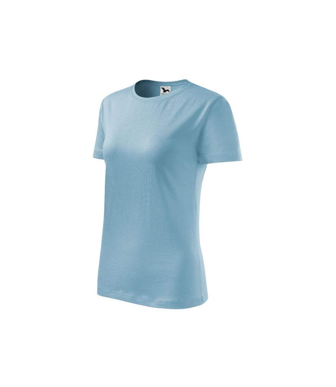 Womens/ladies Classic New T-shirt Powder Blue Adler-1