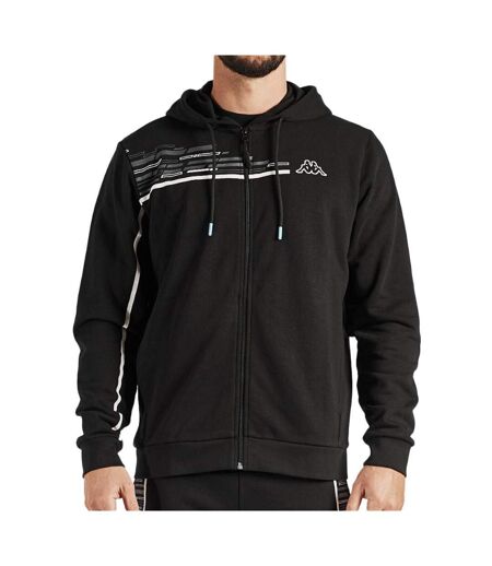 Sweat à Capuche Noir Homme Kappa Gadio Graphik - L