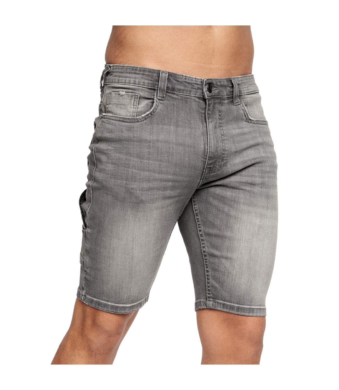 Short carpenter homme gris délavé clair Crosshatch