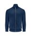 Mens Plain Full Zip Sweatshirt Navy Projob-1
