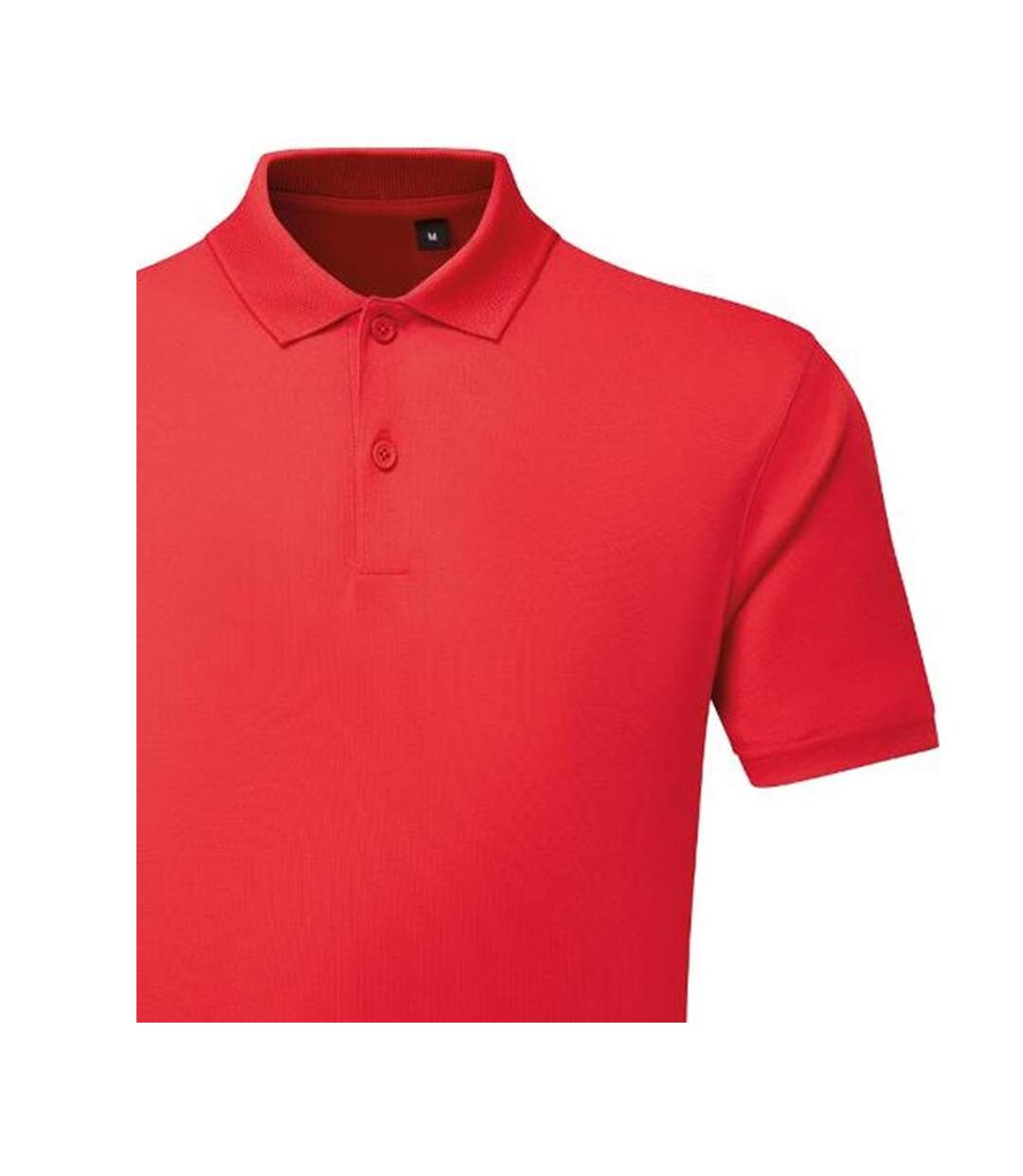 Polo Manches Courtes Motif/style Texturé Homme Rouge Orange TriDri-3