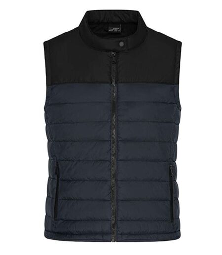 Bodywarmer matelassé - Femme - JN1331 - gris carbone et noir