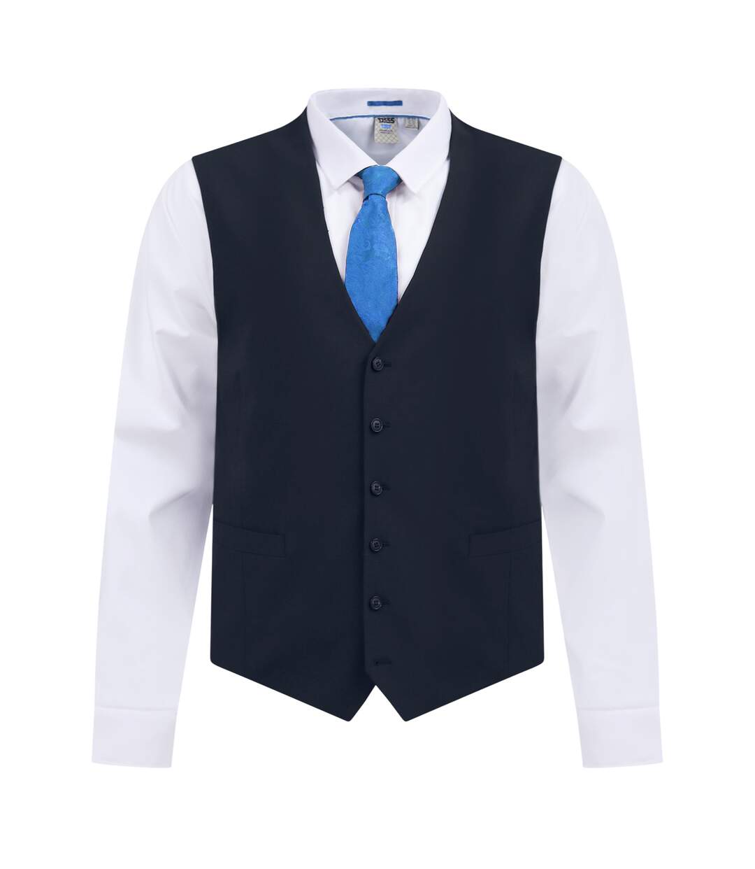 D555 Veste De Costume Cintrée Et Extensible Ted Homme Bleu Marine Duke-2