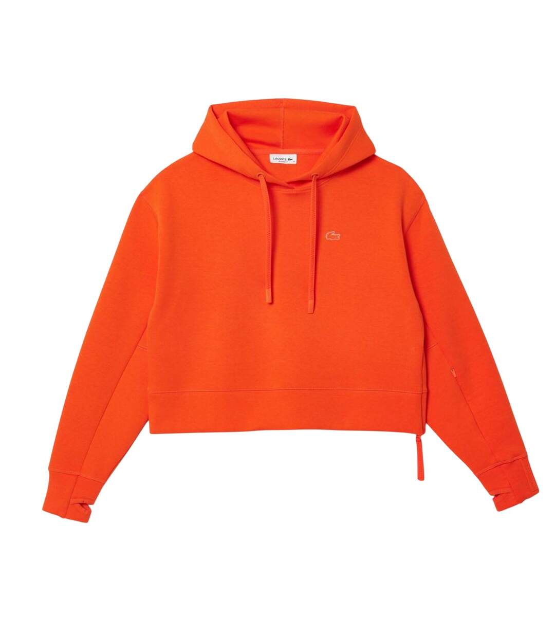 Sweat À Capuche Short Cut Femme Orange Lacoste-2