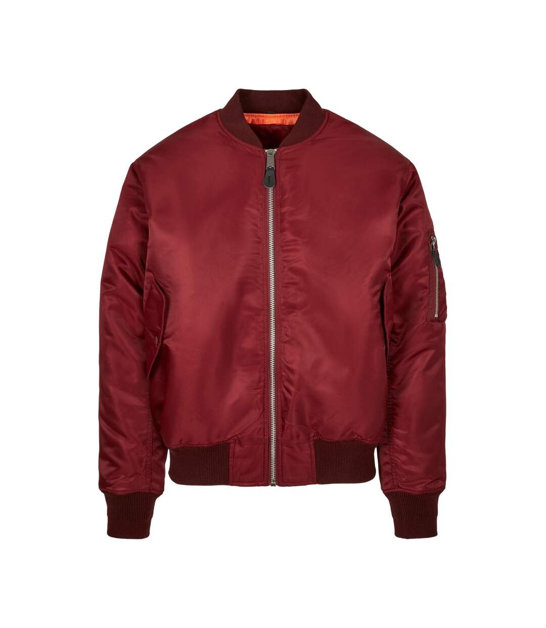 Blouson D'aviateur Ma1 Homme Bordeaux Build Your Brand-1