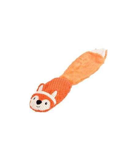 Jouet Peluche Sonore pour Chien Renard 55cm Orange