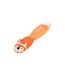 Jouet Peluche Sonore pour Chien Renard 55cm Orange-1
