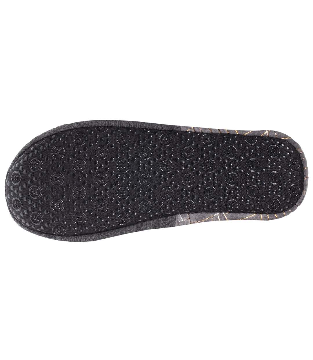 Isotoner Chaussons extra-light slippers femme en jersey et semelle à picots antidérapants-4