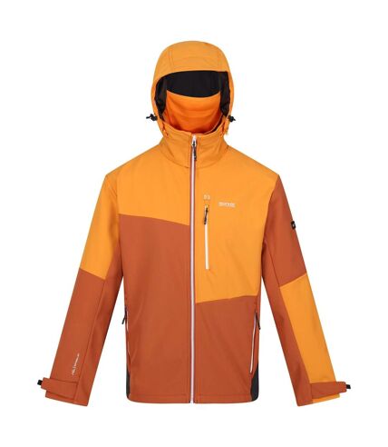Regatta Mens Hewitts IX Soft Shell Jacket (Burnt Copper/Orange Pepper) - UTRG9055