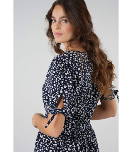 Robe midi à imprimés fleuris GLORIA