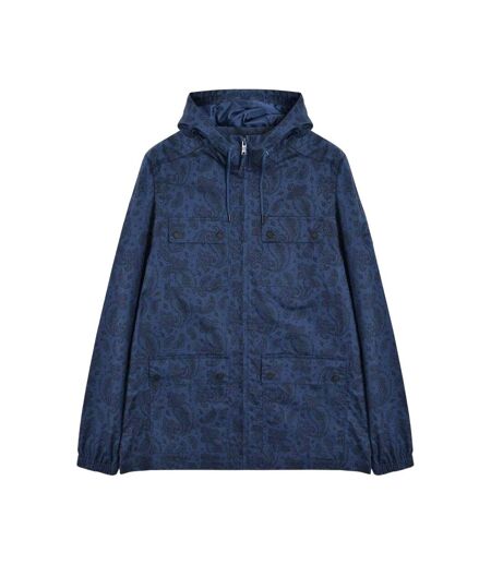 Veste À Capuche Homme Bleu Imprimé Lambretta
