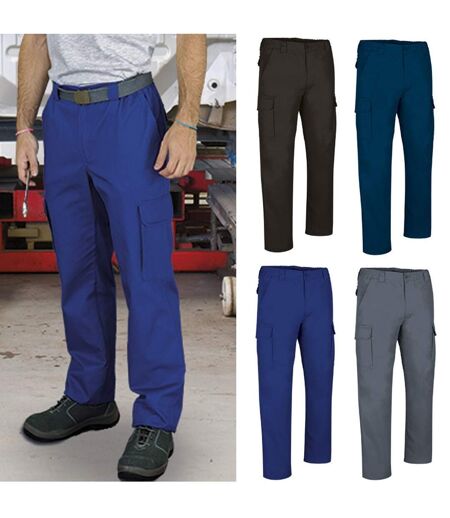 Lot 4 pantalons de travail homme - FORCE - bleu roi - marine - gris et noir