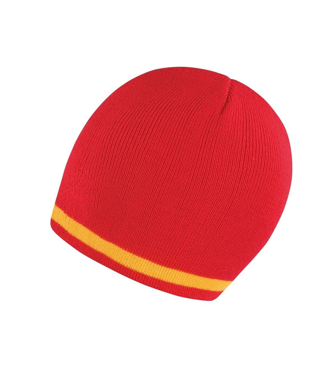 Bonnet National Adulte Rouge Jaune Result Winter Essentials-3