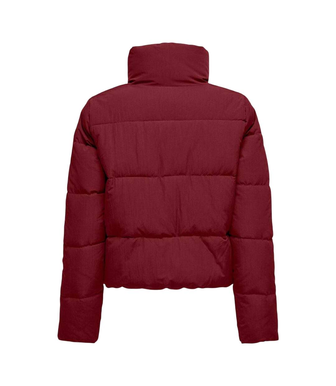 Womens/ladies Dolly Puffer Jacket Wine Only-3
