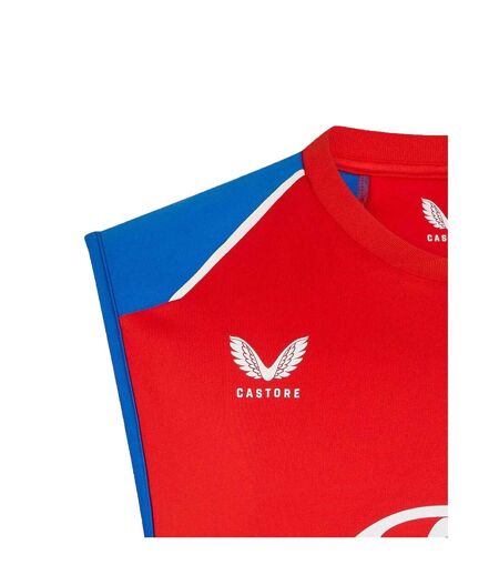 Pull De Cricket Sans Manches Sans Manches Motif/style Cricket D´angleterre It20 2026/2027 Homme Rouge Bleu Castore