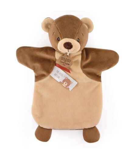 Doudou polyester 2 en 1 collection LES MARIONNETTES Ours