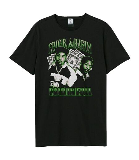 T-shirt Paid In Full Adulte Noir Amplified