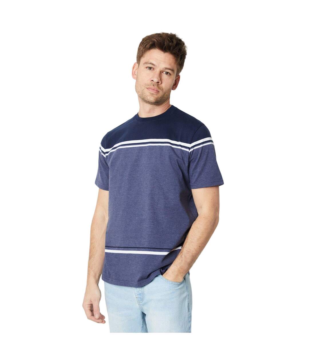 Burton T-shirt à rayures pour hommes (Marine) - UTBW1278-3