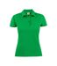 Womens/ladies Surf Polo Shirt Fresh Green Printer-1