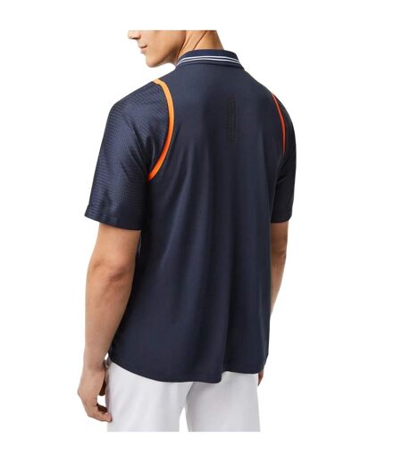 Mens Daniil Medvedev Tennis Polo Shirt Blue Lacoste