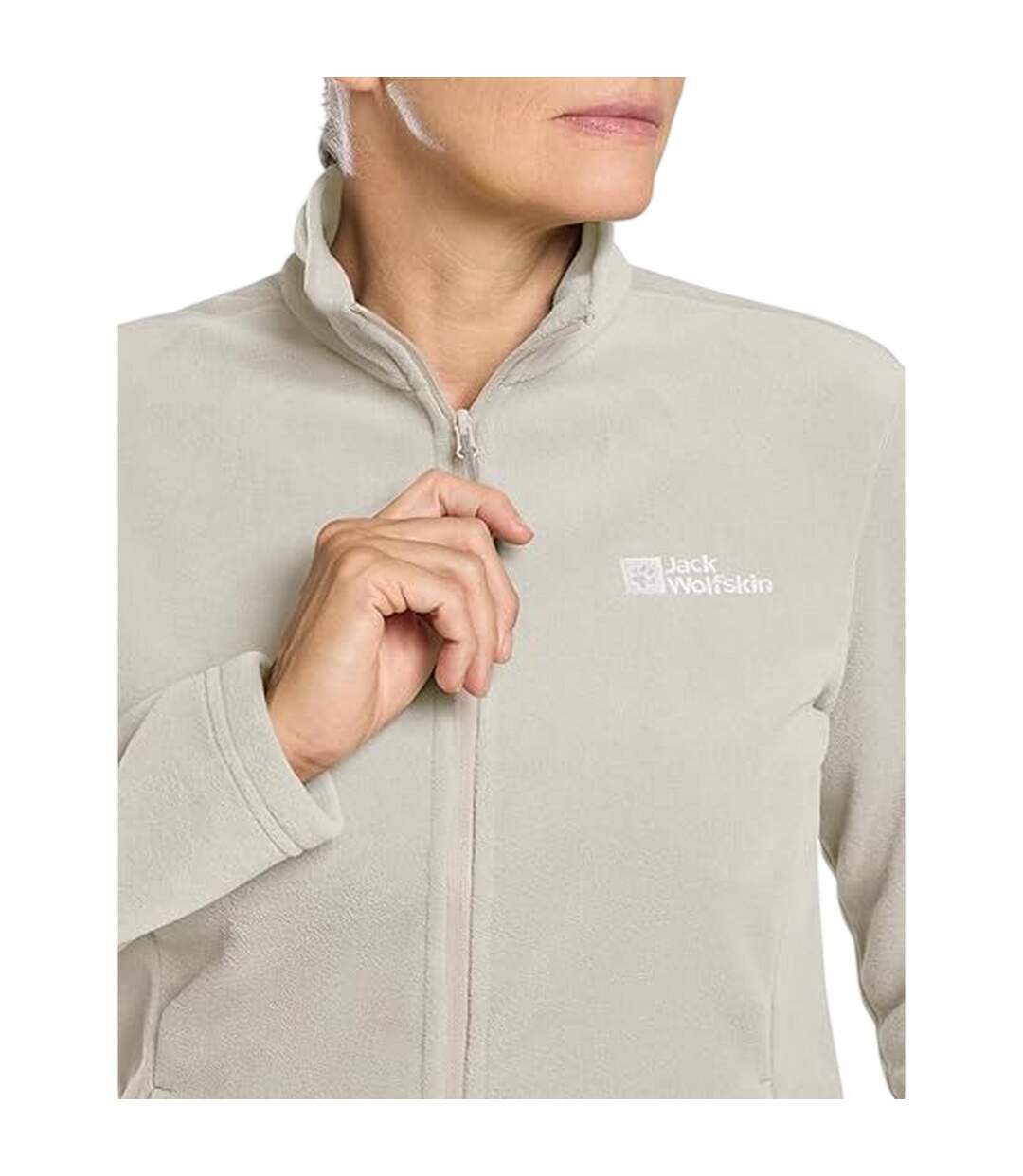 Veste Polaire Taunus Femme Beige Jack Wolfskin-4