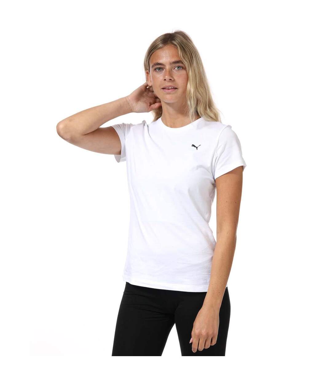 T-shirt femme blanc Essentials-3