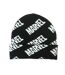 Bonnet Motif/style Logo Répété Adulte Noir Marvel-1