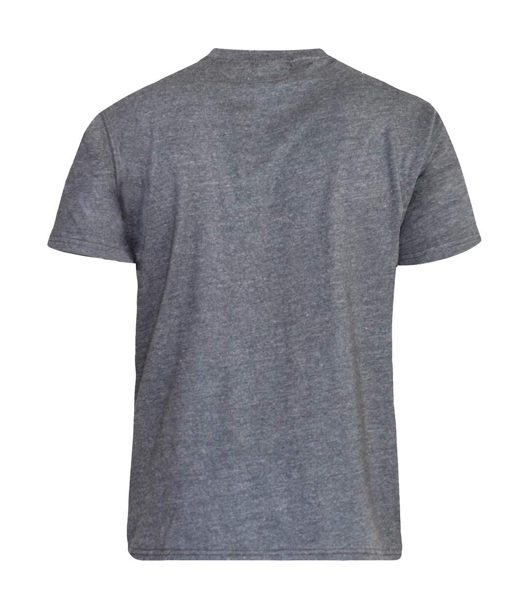 Duke Mens Signature 2 King Size Cotton V Neck T-Shirt (Charcoal Melange) - UTDC184-2
